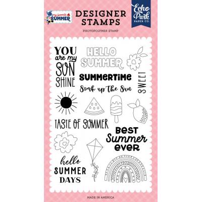 Echo Park My Favorite Summer Clear Stamps - Soak Up The Sun